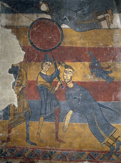David and Goliath from Santa Maria de Taüll by Unbekannt Unbekannt